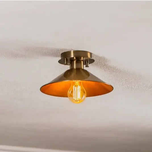 Nakupujte Hned Stropní svítidlo Berceste N-662 1 světlo Ø24cm zlaté antické
