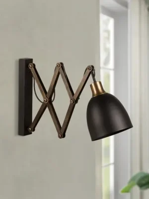 Akční Nabídka Nůžková lampa Sivani MR-725 černá/zlatá antická