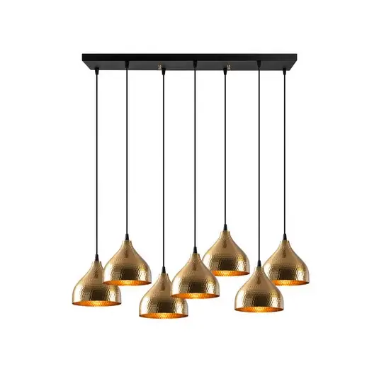 Tetovací závěsné světlo 6222 7-light gold Horká Nabídka
