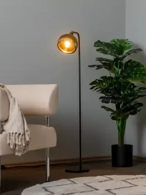 Novinka Stojací lampa Yildo 6906 Výklopné stínidlo černá/měděná