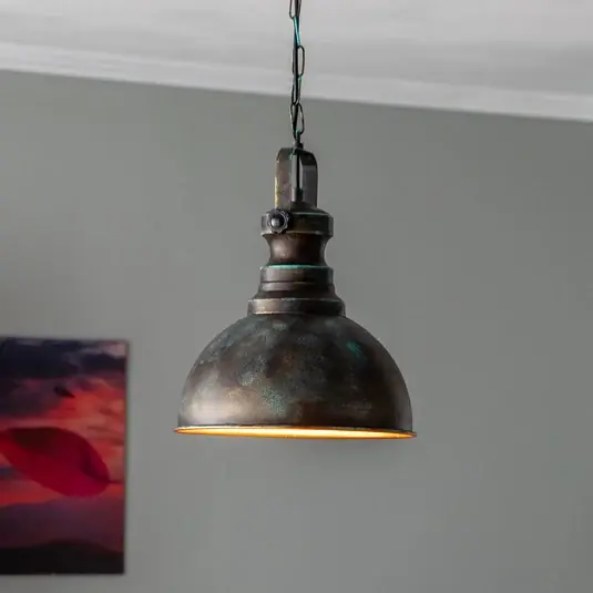 Závěsné svítidlo Saglam 3710 1 světlo Ø31cm zlaté antické Kup Teď