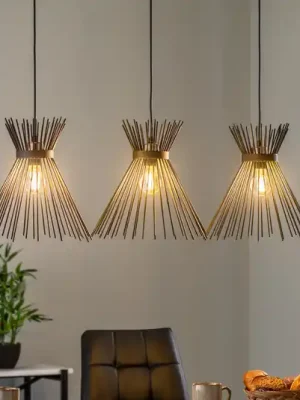 Závěsné svítidlo Kirpi 3088 3 světla lineární černá Nejprodávanější