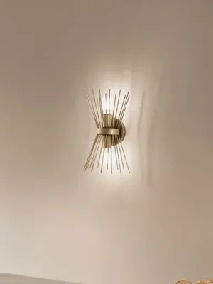 Nástěnné svítidlo Kirpi 3092 šířka nahoru/dolů 23 cm zlatá Expresní Doručení
