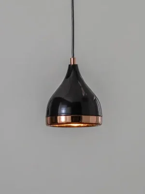 Nejlepší Cena Závěsné svítidlo Yildo 7000 1-light Ø15cm černá/měděná