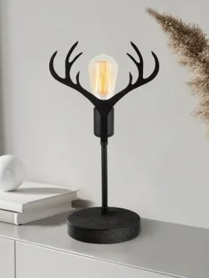 Finální Výprodej Stolní lampa GMN-000011 černé jelení paroží