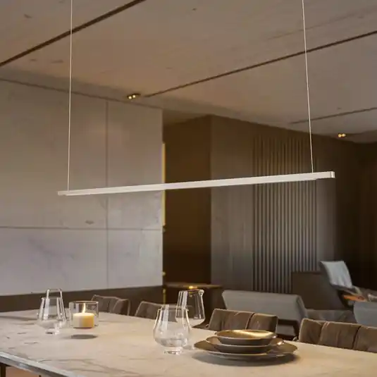 Quitani Talon LED závěsná lampa hliník/přírodní elox 32W Rychlé Dodání
