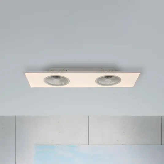 LED stropní ventilátor Flat-Air, CCT, bílý, 120x40cm Akční Cena