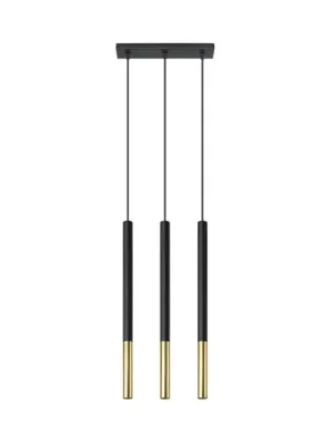 Euluna Thalassa závěsná lampa 3žárovková G9 černá/zlatá podélná Odeslání Ihned