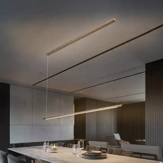 Dokud Zásoby Vydrží Quitani Niara LED závěsná lampa CCT bronzová eloxovaná