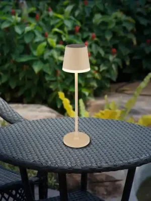 Sleva Solární stolní lampa 36637S, IP44, písková