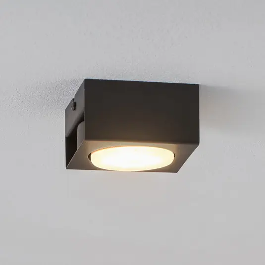 Tovární Cena Downlight Ian v černé barvě, jednožárovkový