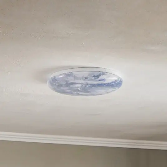 Akce Lindby LED stropní svítidlo Orbi, 38 cm, modrá/bílá, plast