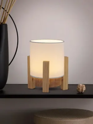 Stolní lampa LED Madita, výška 19 cm, přírodní/bílá Cenová Bomba