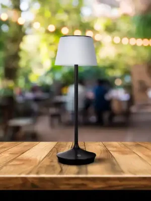 Koupit Online LED solární stolní lampa Emmi CCT dobíjecí, černá