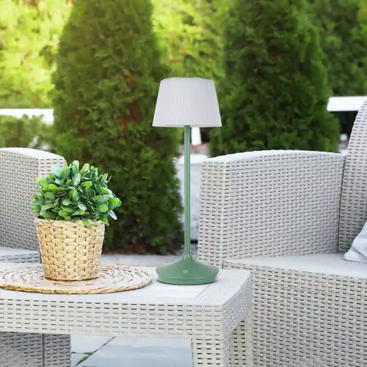 Výhodná Nabídka LED solární stolní lampa Emmi CCT dobíjecí, zelená