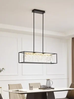 Odeslání Ihned Závěsné svítidlo Lucande LED Kassi, černé, železné, stmívatelné, 90 cm
