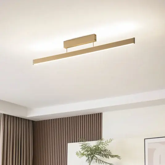 Akční Cena Lucande Smart LED stropní svítidlo Mylosh, zlatá, CCT, Tuya