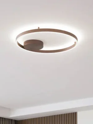 Tovární Cena Lucande Smart LED stropní svítidlo Moise, káva, CCT, Tuya