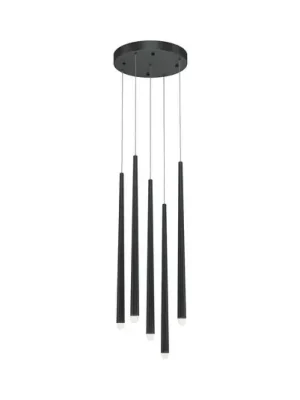 Must-Have Závěsné svítidlo Maytoni Cascade LED, černé, 5 světelných zdrojů