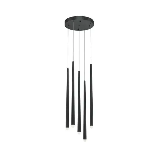Must-Have Závěsné svítidlo Maytoni Cascade LED, černé, 5 světelných zdrojů