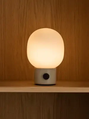 Oblíbený Audo JWDA stolní lampa na baterie, alabastrová