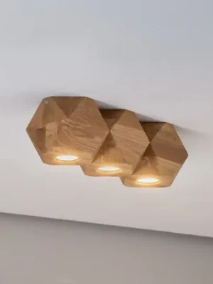 Zlevněný Envostar Peach Puff stropní mnohostěn dřevo 3x