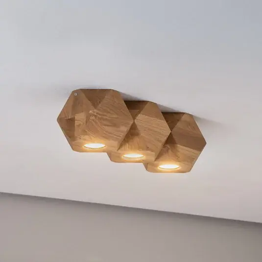 Zlevněný Envostar Peach Puff stropní mnohostěn dřevo 3x
