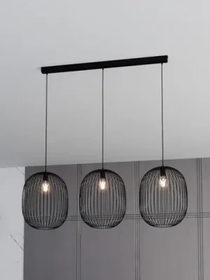 Závěsné světlo Maia, klecový tvar, tříramenné Speciální Cena