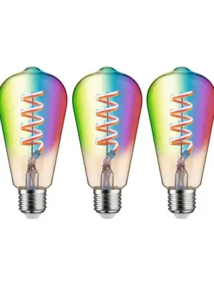 Výhodná Nabídka Paulmann LED-Rustika Zigbee E27 6,3W RGBW zlatá 3er
