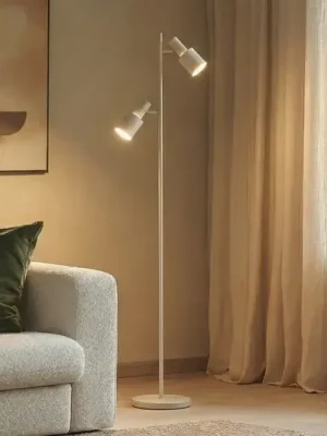 Akce Stojací lampa Lindby Ovelia, béžová, kov, E27