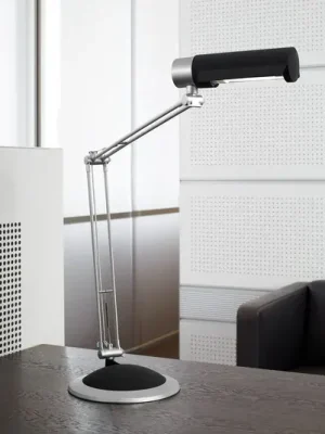 Akce MAULoffice stolní lampa, černá/stříbrná, výška 56 cm, kov