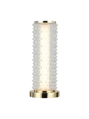 Objednat Nyní Stolní lampa LED Irma, zlatá barva/čirá barva