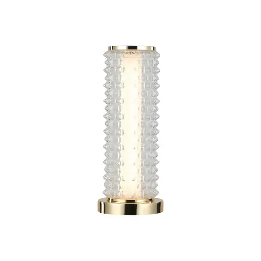 Objednat Nyní Stolní lampa LED Irma, zlatá barva/čirá barva