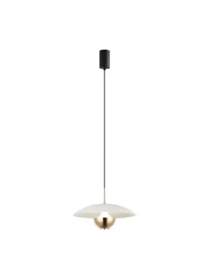 Závěsná lampa LED Valia, zlatá barva Akce