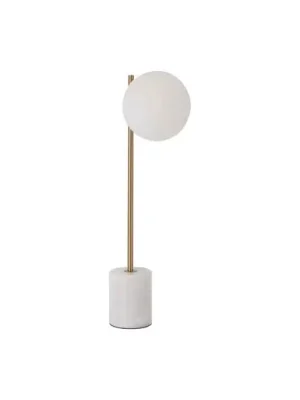 Stolní lampa Silvana, bílá/zlatá barva Super Cena