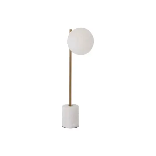 Stolní lampa Silvana, bílá/zlatá barva Super Cena