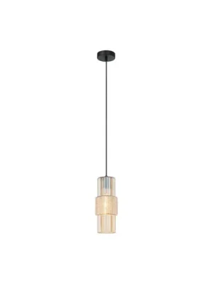 Závěsná lampa Lilian, sklo, jantar Jen Po Omezenou Doba