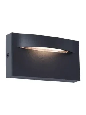 Venkovní nástěnné svítidlo LED Vita, tmavě šedé, 13,7 x 7,5 cm Levný