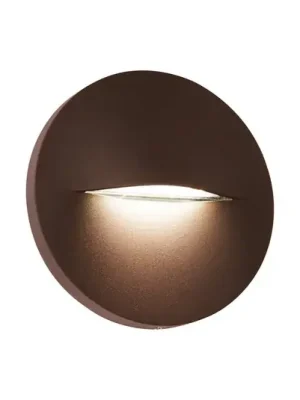 Cenově Výhodný Venkovní nástěnné svítidlo LED Vita, rezavě hnědá, Ø 14 cm