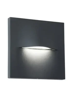 Must-Have Venkovní nástěnné svítidlo LED Vita, tmavě šedé, 14 x 14 cm