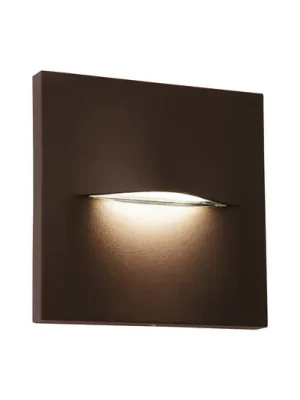 Cenová Bomba Venkovní nástěnné svítidlo LED Vita, rezavě hnědá, 14 x 14 cm