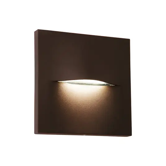 Cenová Bomba Venkovní nástěnné svítidlo LED Vita, rezavě hnědá, 14 x 14 cm