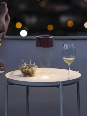 Foscarini LED stolní lampa Fleur na baterie, šalvějově zelená Kup Teď