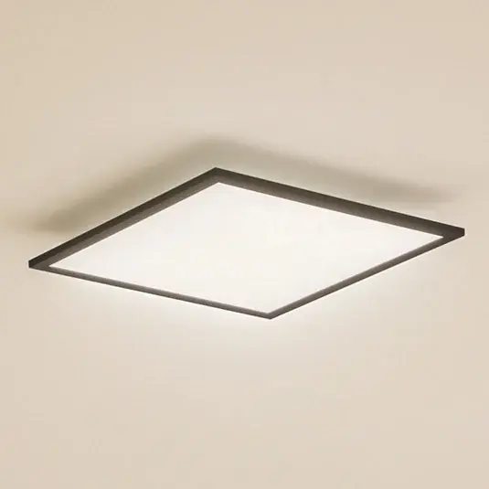 Rychlé Dodání Lindby LED panel Enhife, černý, 40 x 40 cm, kov, 4 000K