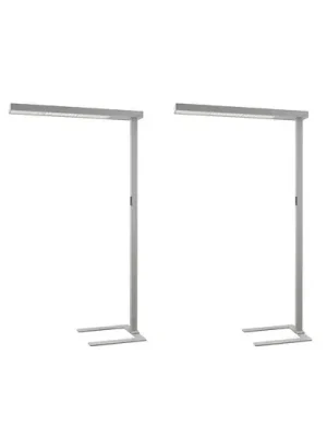 Arcchio LED kancelářská stojací lampa Susi, sada 2 kusů, stříbrná, senzor Novinka