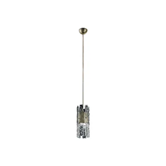 Závěsné svítidlo LED Vegas Single Round, Ø 12 cm, křišťálové sklo Kup Teď