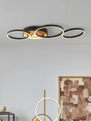 Cenová Bomba Stropní svítidlo LED Curio Flush, vzhled dřeva