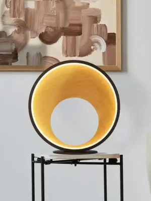 Poslední Šance Stolní lampa Curio LED, vzhled dřeva