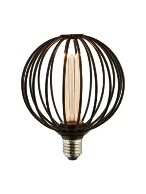 Jen Po Omezenou Doba Žárovka LED Globe, černá, E27, 3,5 W, 1 800 K, stmívatelná