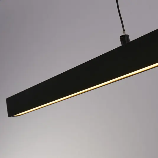 Závěsné svítidlo Layla LED, lineární, černé, výškově nastavitelné, CCT Akční Cena